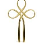 Kundalini symbool in goud, symboliseert spirituele energie en bewustzijn.