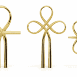 Gouden Kundalini-symbolen voor spirituele groei en bewustzijn.